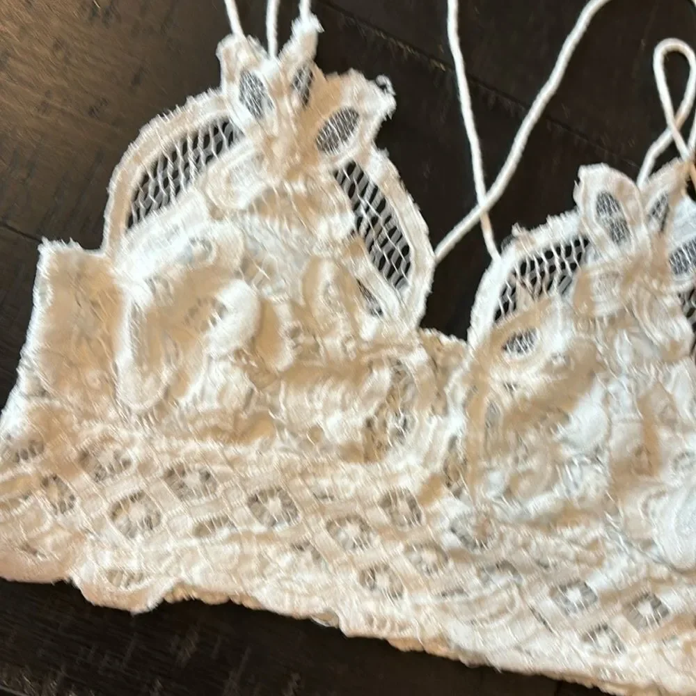 Free People Bralette Adella White Lace XS-S​​​​​​​